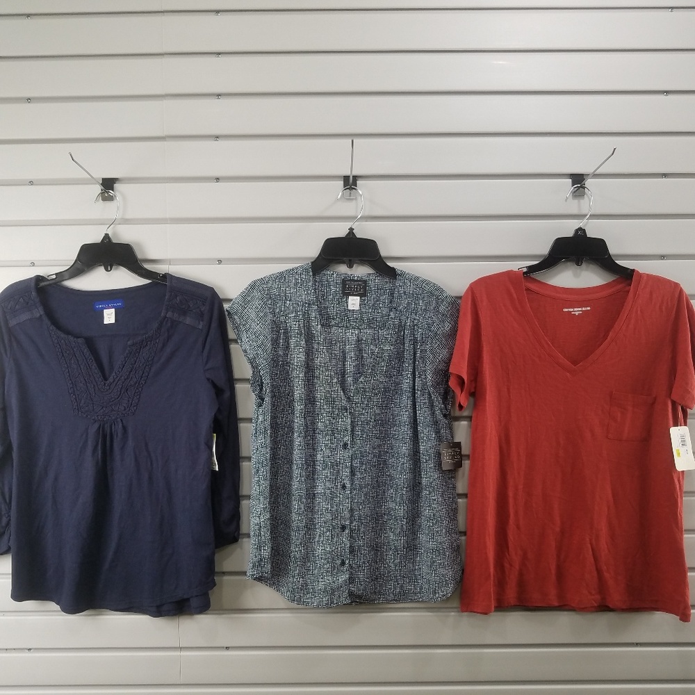 New 3 Pcs Women's Top Blouse Shirt Sweater Tank